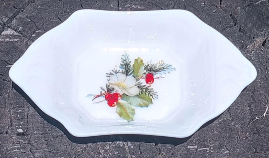 Red Joy Christmas Flower Tea drip tray (Custom)